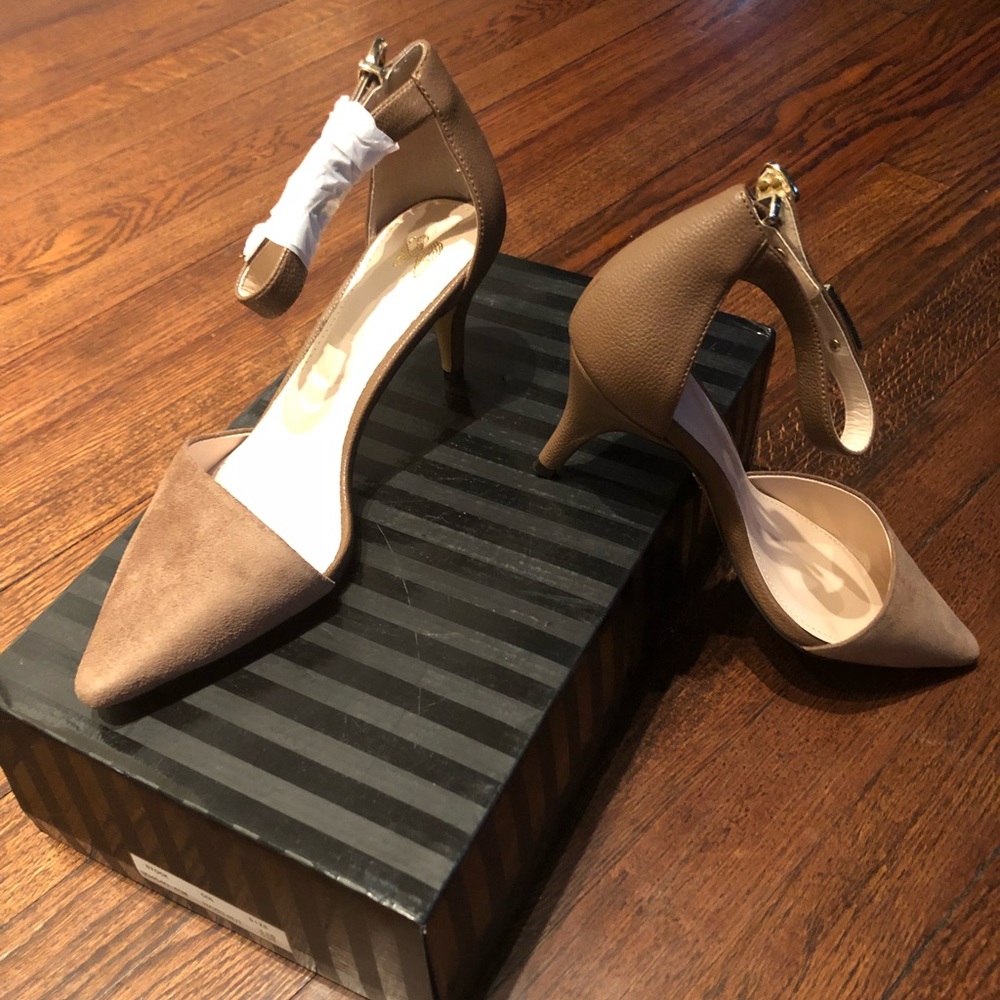 Taupe Kitten Heels